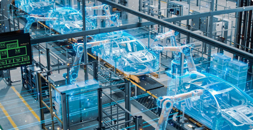 Augemented reality in a factory